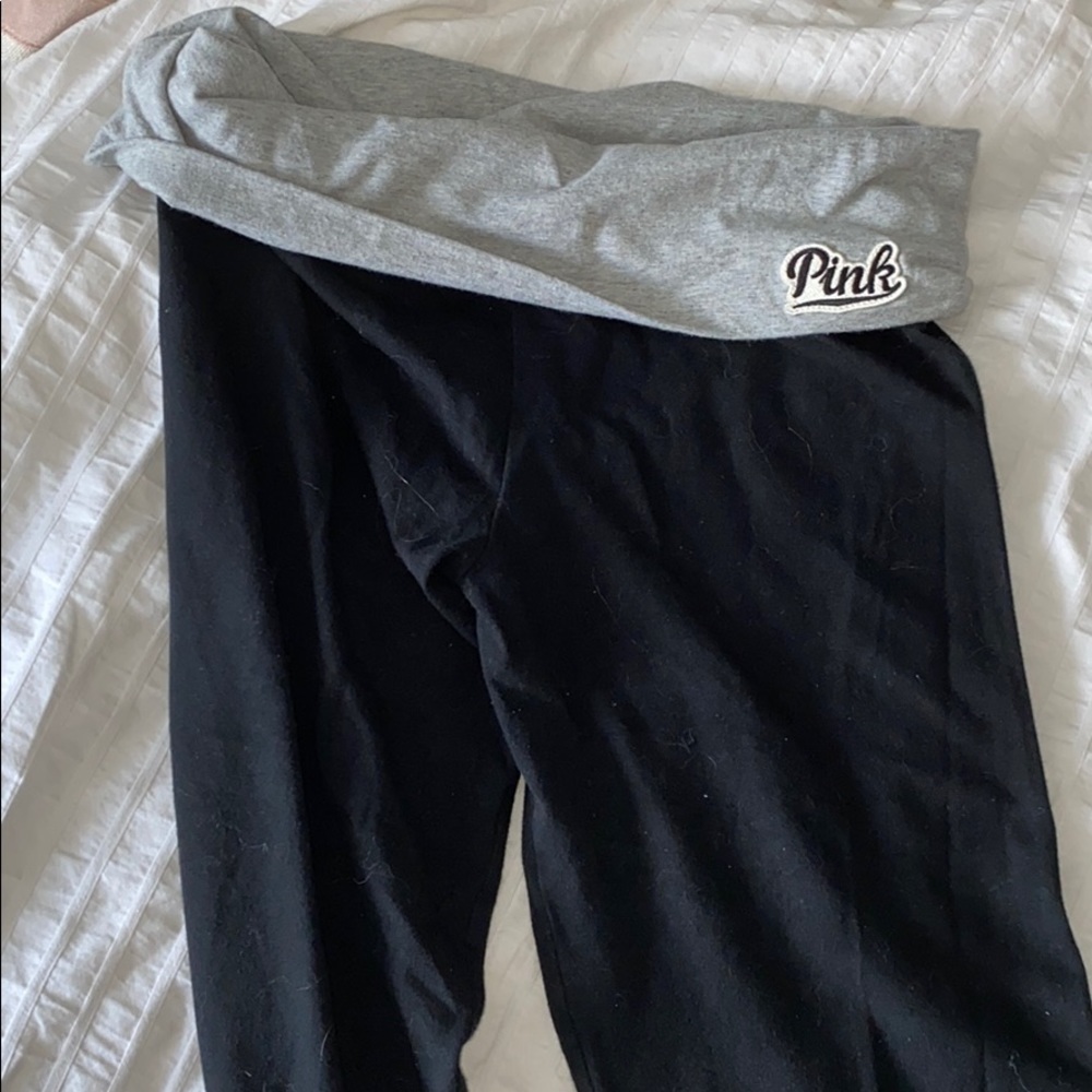 PINK black Yoga leggings